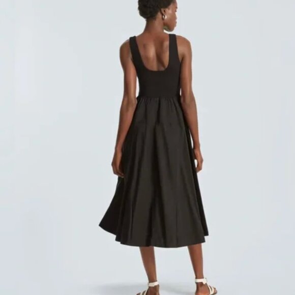 NWT Everlane The Riviera Black Midi Dress SZ Extra Small - Picture 7 of 8